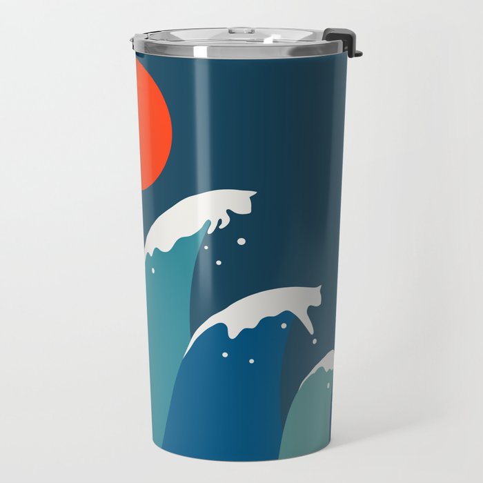 Cat Landscape 15 Travel Mug Gallery Image 2