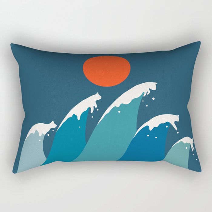 Cat Landscape 15 Rectangular Pillow Gallery Image 2