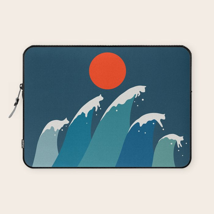 Cat Landscape 15 Laptop Sleeve Gallery Image 1