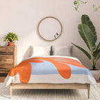 Red Coral Leaf: Matisse Paper Cutouts II Comforter Gallery Image 3