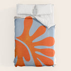 Red Coral Leaf: Matisse Paper Cutouts II Duvet Cover Gallery Image 6