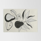 Line Art Pears 4 Rug Gallery Image 2
