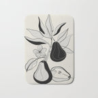 Line Art Pears 4 Bath Mat Gallery Image 1