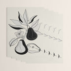 Line Art Pears 4 Wrapping Paper Gallery Image 3
