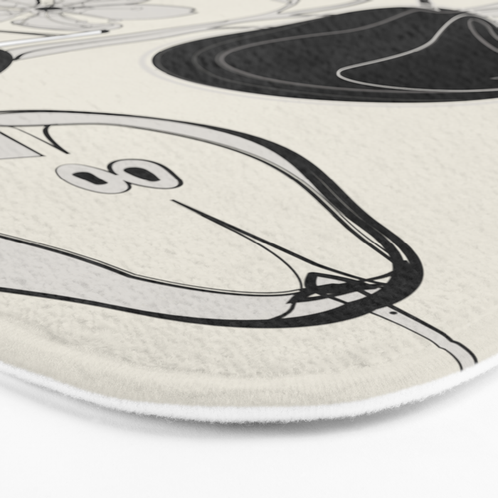 Line Art Pears 4 Bath Mat Gallery Image 3