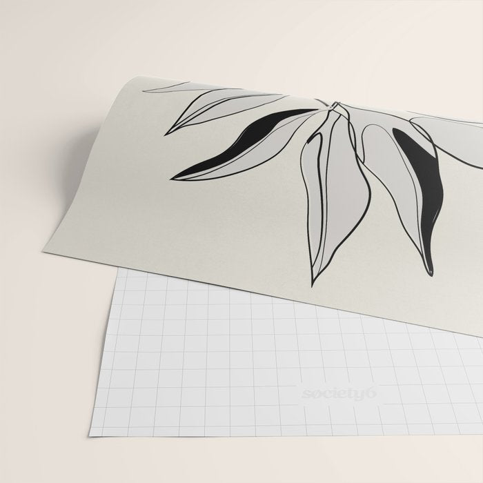Line Art Pears 4 Wrapping Paper Gallery Image 2