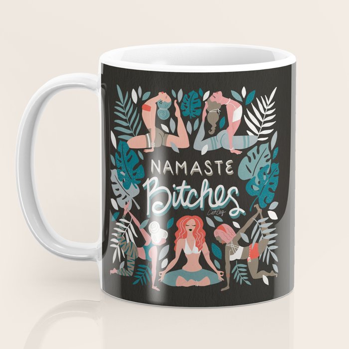 Namaste, Bitches - Charcoal Palette Coffee Mug Gallery Image 3