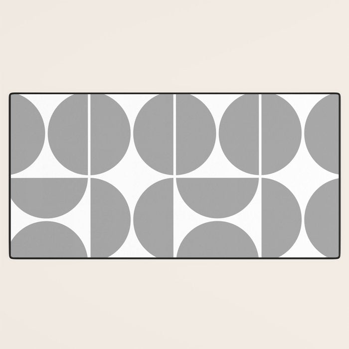 Mid Century Modern Grey Square Desk Mat Gallery Image 3