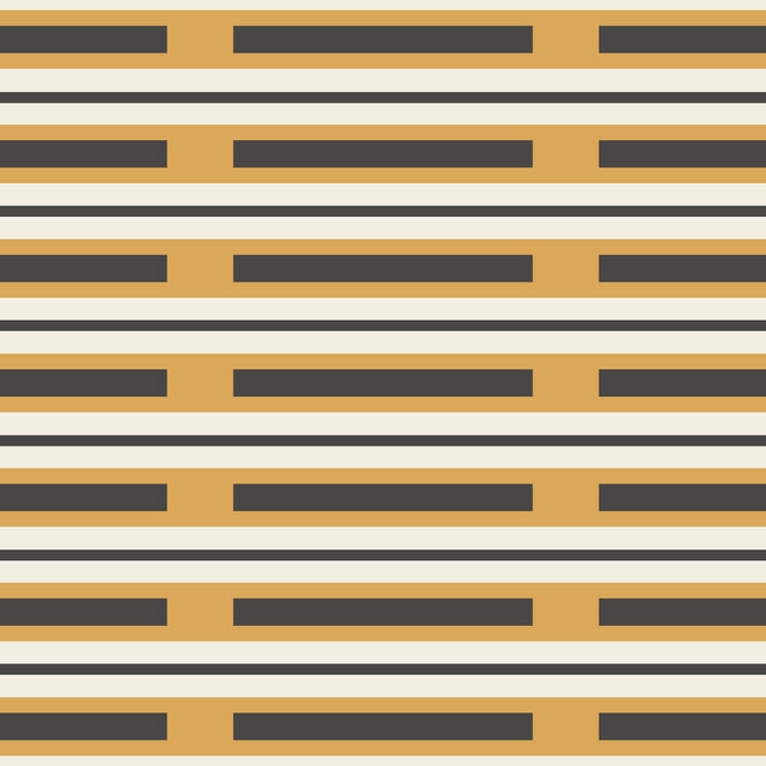 Pallet Stripes Minimal Geometric Pattern in Mustard Gold, Charcoal Gray, and Cream Coffee Mug Gallery Image 2