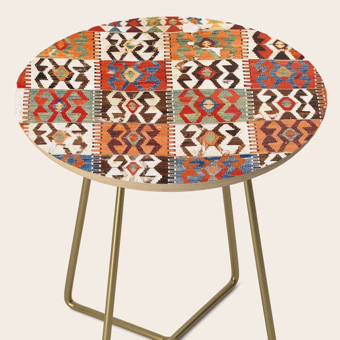 Kütahya West Anatolian Kilim Print Side Table Gallery Image 2