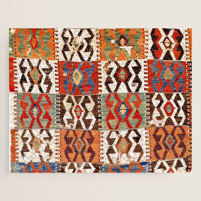 Kütahya West Anatolian Kilim Print Jigsaw Puzzle Gallery Image 1