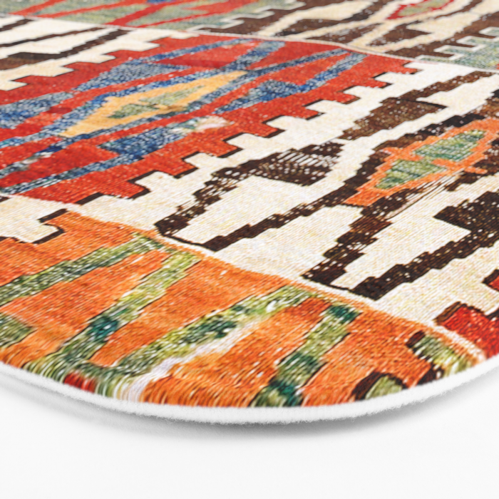 Kütahya West Anatolian Kilim Print Bath Mat Gallery Image 3