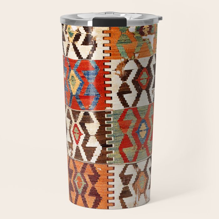 Kütahya West Anatolian Kilim Print Travel Mug Gallery Image 1