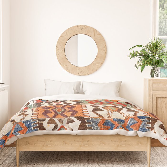 Kütahya West Anatolian Kilim Print Duvet Cover Gallery Image 3