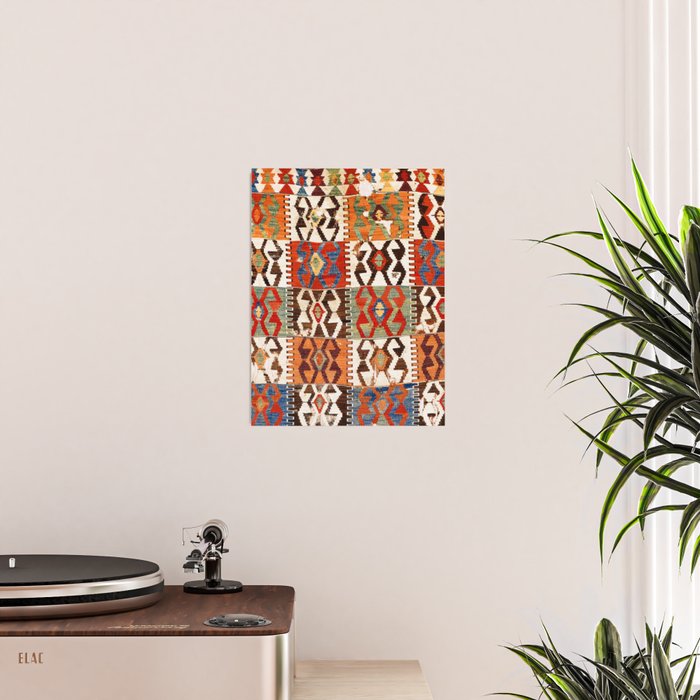 Kütahya West Anatolian Kilim Print Poster Gallery Image 2