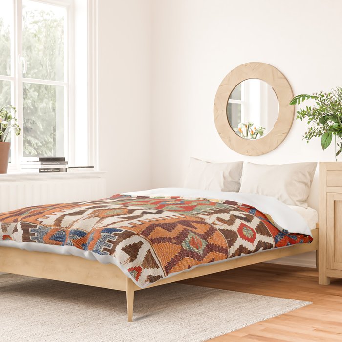 Kütahya West Anatolian Kilim Print Duvet Cover Gallery Image 2