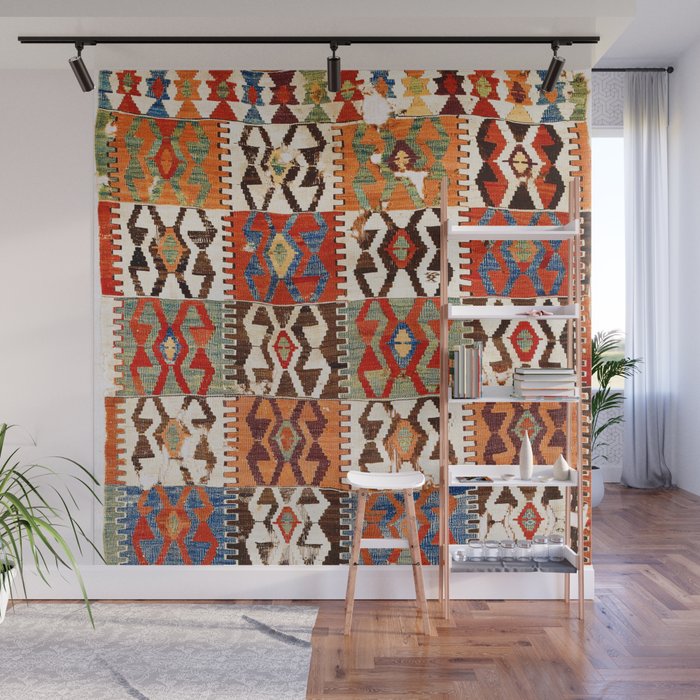 Kütahya West Anatolian Kilim Print Wall Mural Gallery Image 1