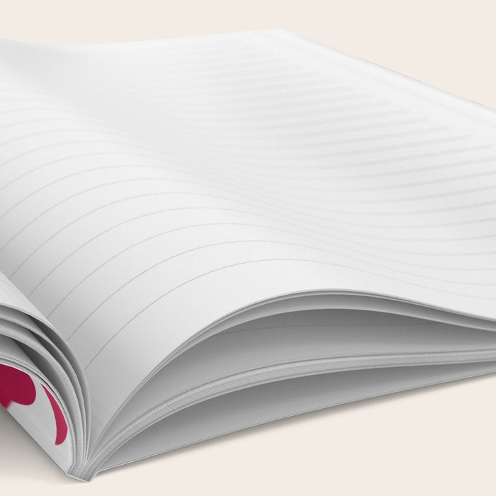 Mexican Otomi Design in Pink by Akbaly Notebook Gallery Image 2