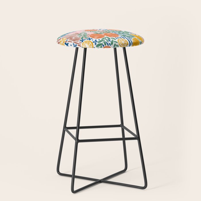 Mediterranean Fusion Citrus Stool Gallery Image 1