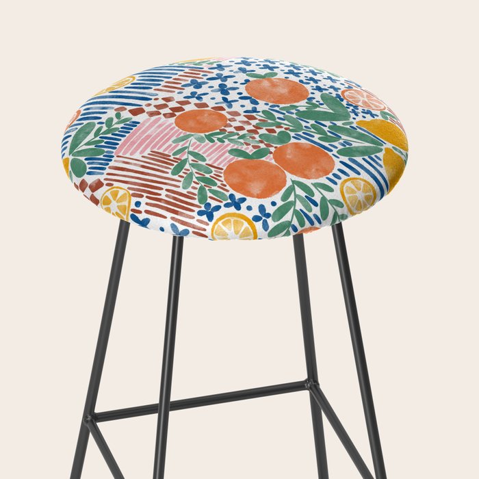 Mediterranean Fusion Citrus Stool Gallery Image 2