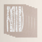 Woodcut Birches Wrapping Paper Gallery Image 3