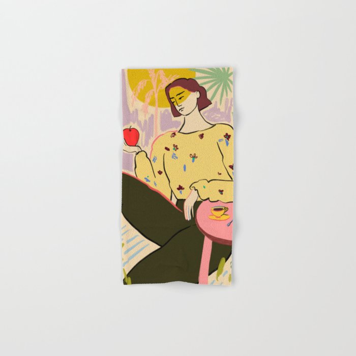 SUN ON HER FACE Bath Towel Gallery Image 1
