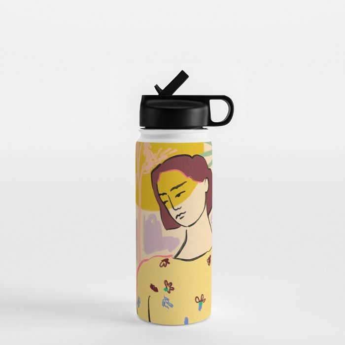 SUN ON HER FACE Water Bottle Gallery Image 1