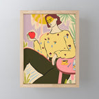 SUN ON HER FACE Mini Art Print Gallery Image 1