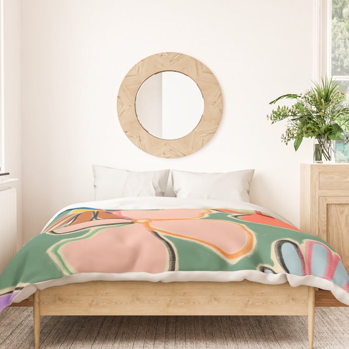 VINTAGE GARDEN GREEN Duvet Cover Gallery Image 3