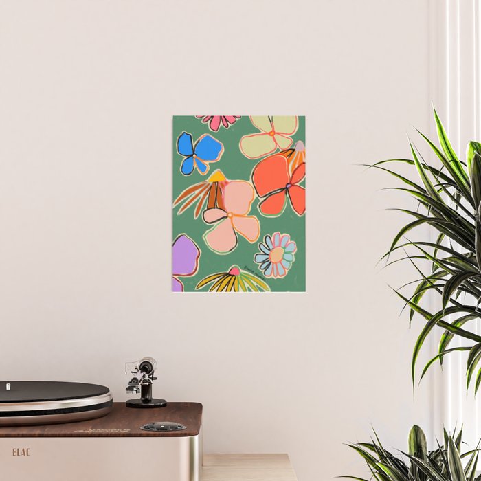 VINTAGE GARDEN GREEN Poster Gallery Image 2