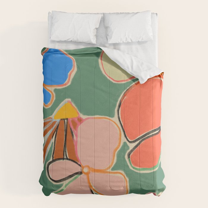VINTAGE GARDEN GREEN Comforter Gallery Image 6