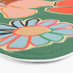VINTAGE GARDEN GREEN Bath Mat Gallery Image 3