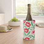 Summer Floral - red, green and pink Wine Chiller Gallery Image 4