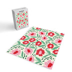 Summer Floral - red, green and pink Jigsaw Puzzle Gallery Image 2