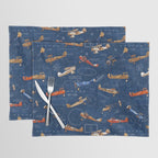 Vintage Airplanes - Retro Biplanes Placemat Gallery Image 1