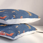 Vintage Airplanes - Retro Biplanes Pillow Sham Gallery Image 3