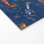 Vintage Airplanes - Retro Biplanes Welcome Mat Gallery Image 2