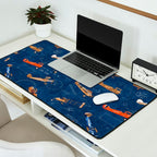 Vintage Airplanes - Retro Biplanes Desk Mat Gallery Image 2