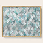 Mermaid Aqua and Grey Serving Tray Gallery Image 1