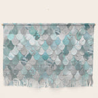 Mermaid Aqua and Grey Wall Hanging Gallery Image 1