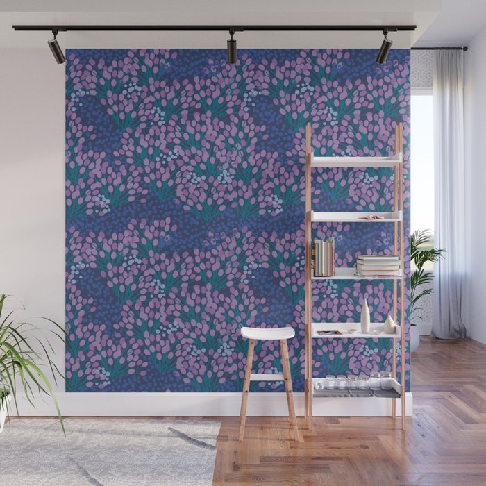 Little pink flowers  Wall Mural Gallery Image 1