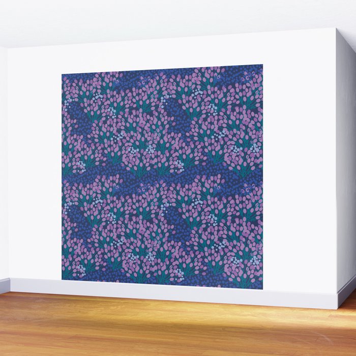 Little pink flowers  Wall Mural Gallery Image 2