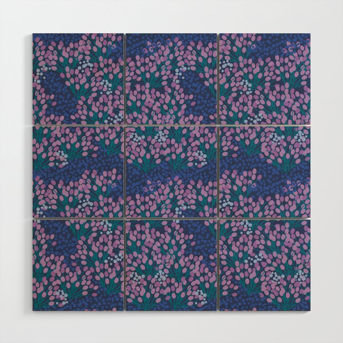 Little pink flowers  Wood Wall Art Gallery Image 1