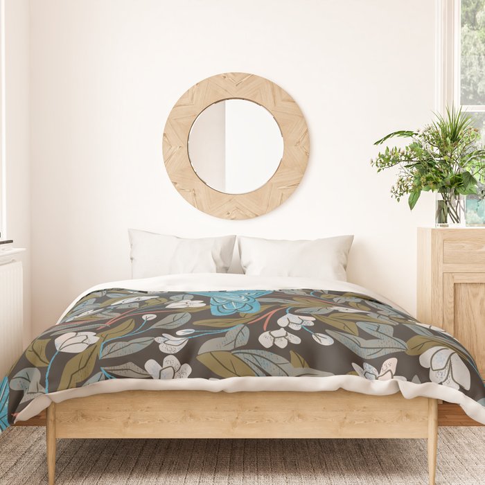 Bluebird and Apple Blossoms Duvet Cover Gallery Image 3