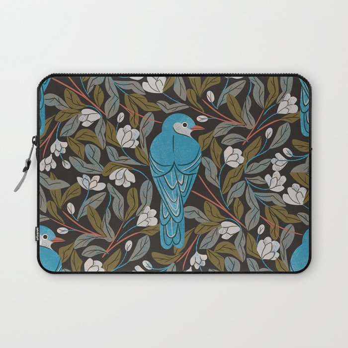 Bluebird and Apple Blossoms Laptop Sleeve Gallery Image 1