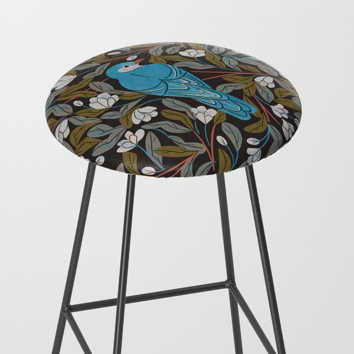 Bluebird and Apple Blossoms Stool Gallery Image 2