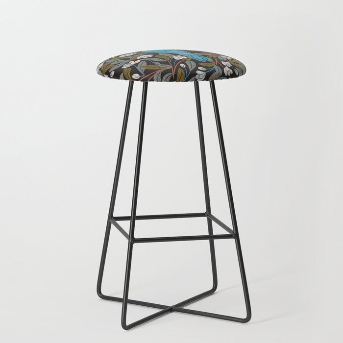 Bluebird and Apple Blossoms Stool Gallery Image 1