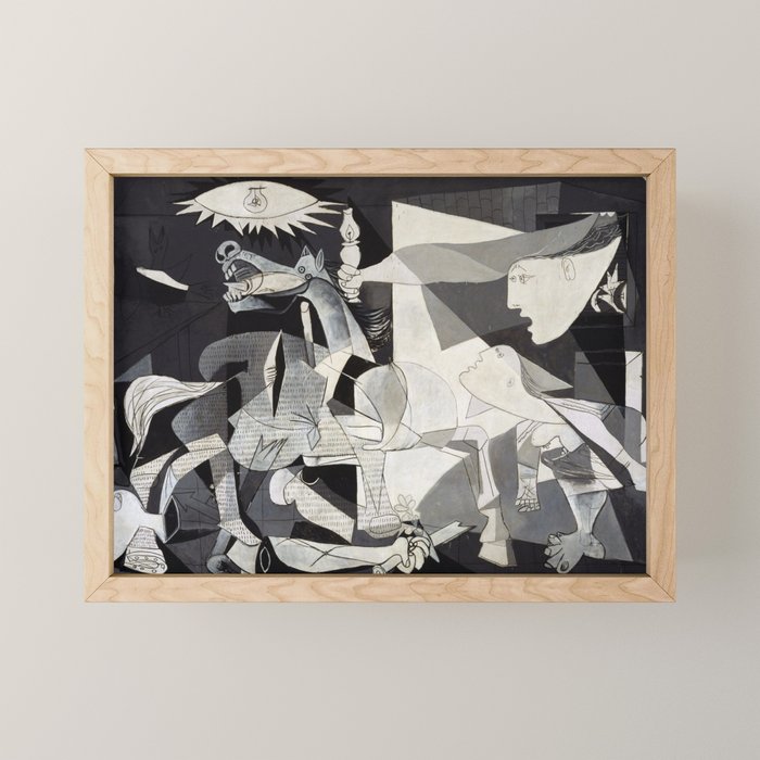 Pablo Picasso Guernica 1937 Artwork Shirt, Art Reproduction for Prints Posters Tshirts Men Women Mini Art Print Gallery Image 1