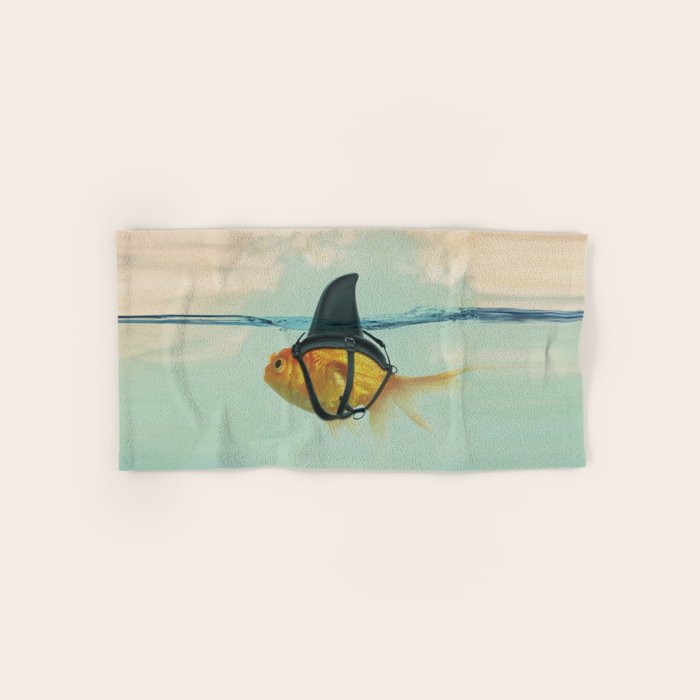 Brilliant DISGUISE - Goldfish with a Shark Fin Bath Towel Gallery Image 1