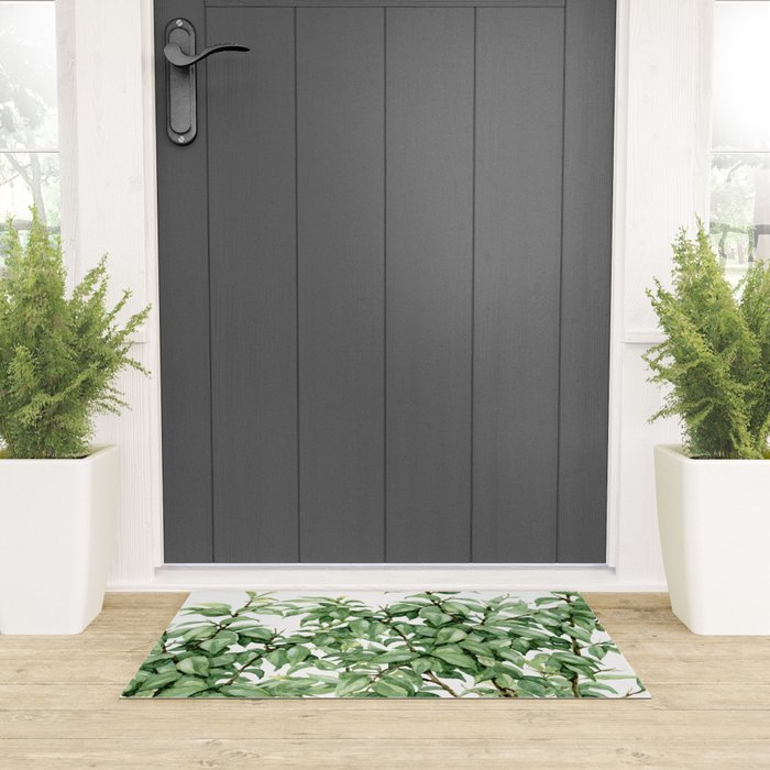 Botanic greenery Welcome Mat Gallery Image 3